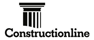 black a Construction Line image logo in a transparent background